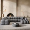 Echtleder U-Form XL Wohnlandschaft Avoria – Bild 2