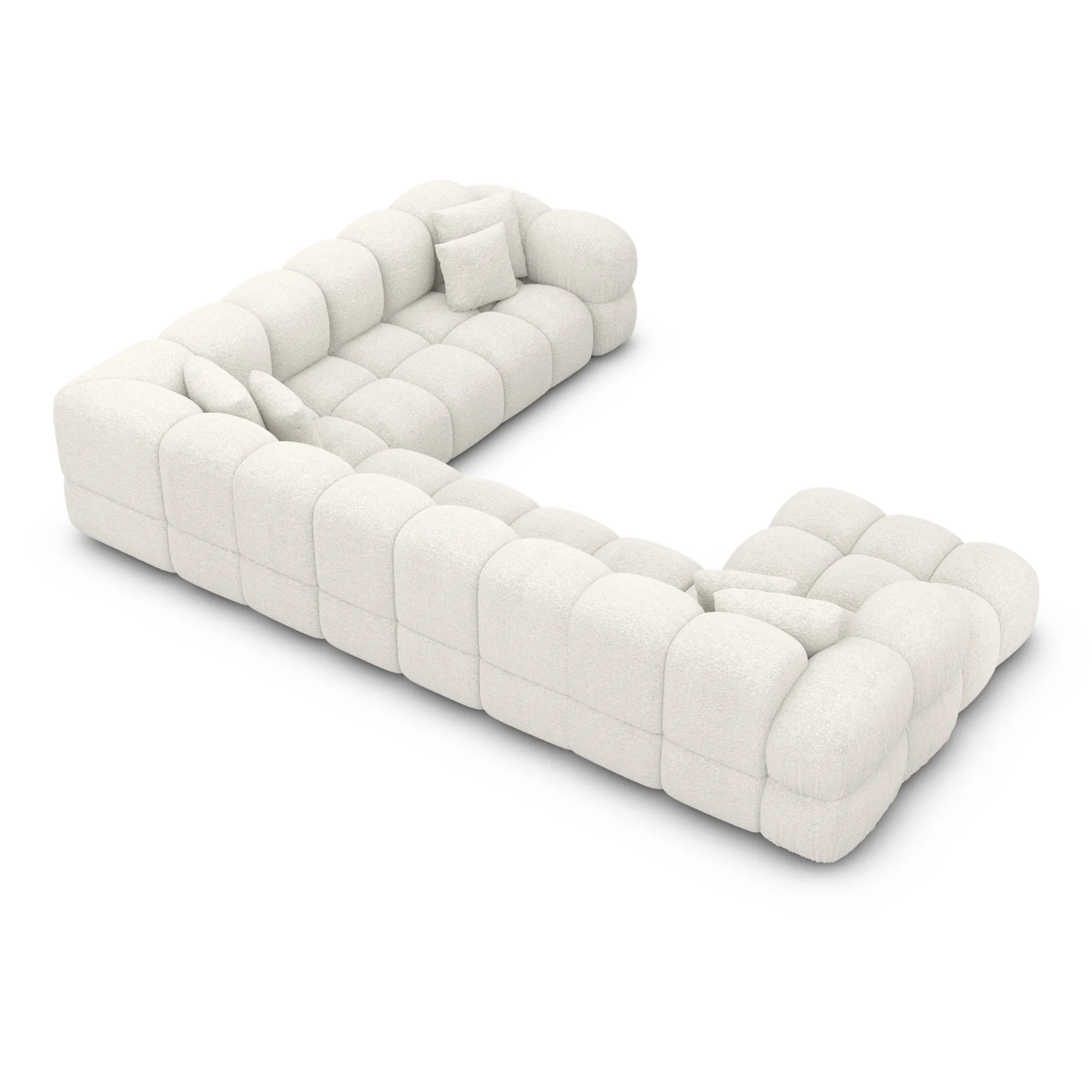 Bouclé U-Form XXL Wohnlandschaft Avoria – Bild 18