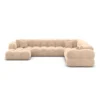Samtstoff U-Form XXL Wohnlandschaft Avoria – Bild 95