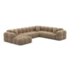 Samtstoff U-Form XXL Wohnlandschaft Avoria – Bild 28