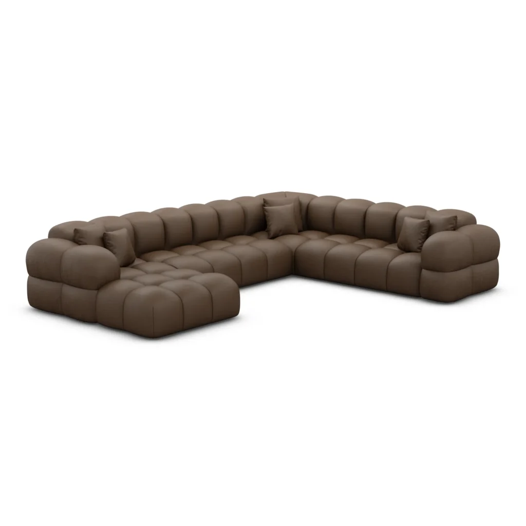 Echtleder U-Form XXL Wohnlandschaft Avoria