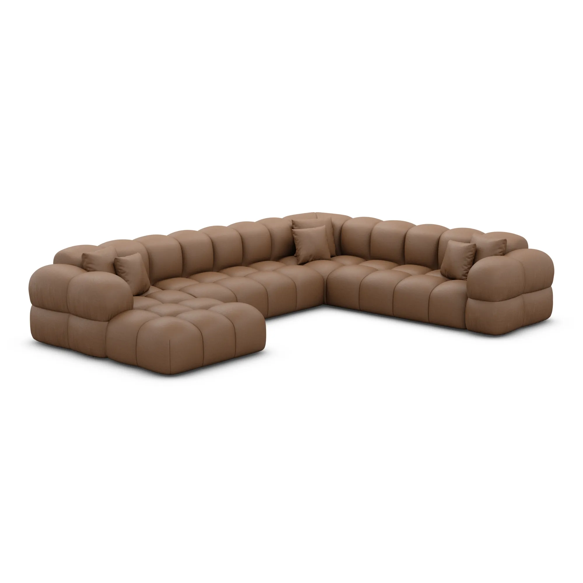 Kunstleder U-Form XXL Wohnlandschaft Avoria – Bild 59