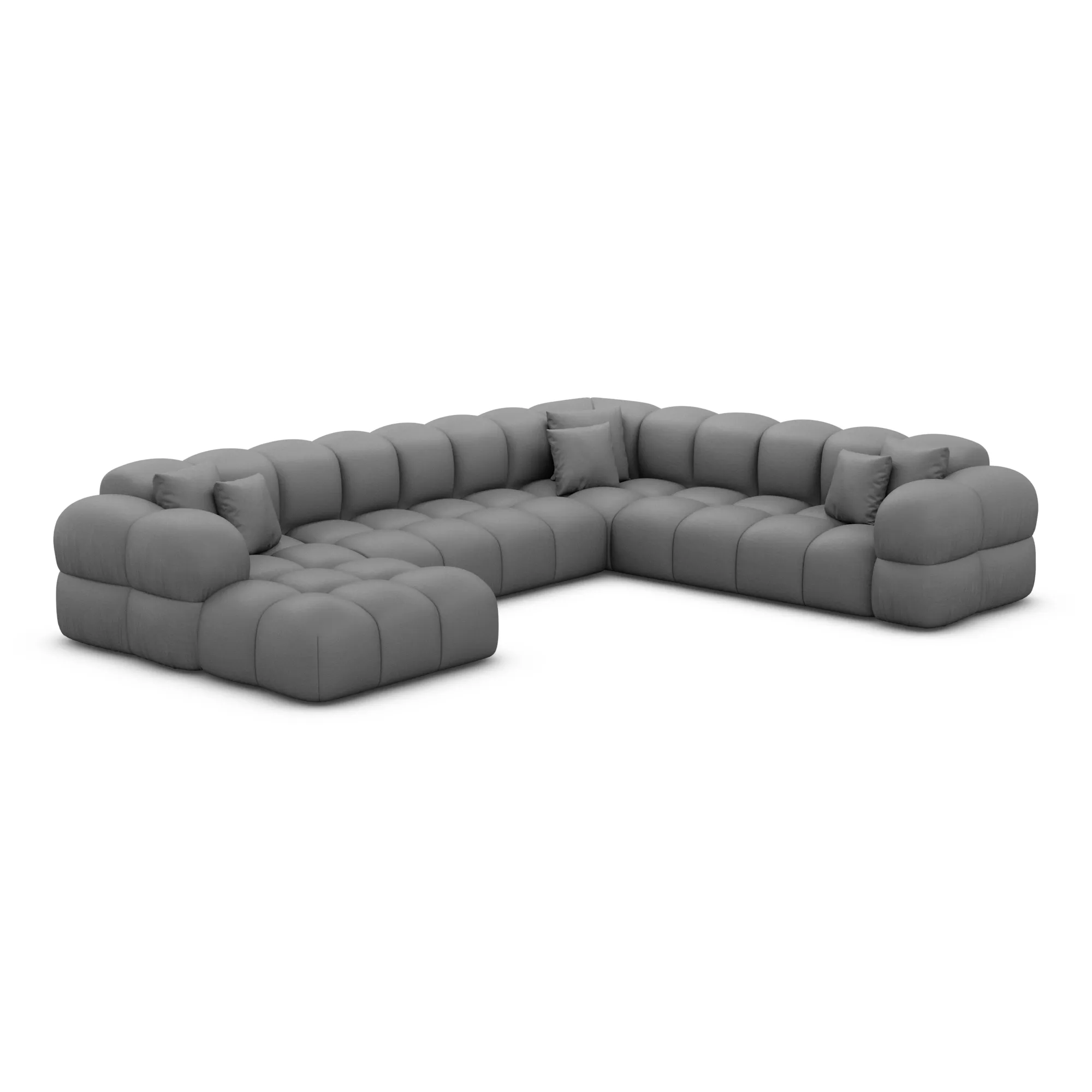 Kunstleder U-Form XXL Wohnlandschaft Avoria – Bild 20