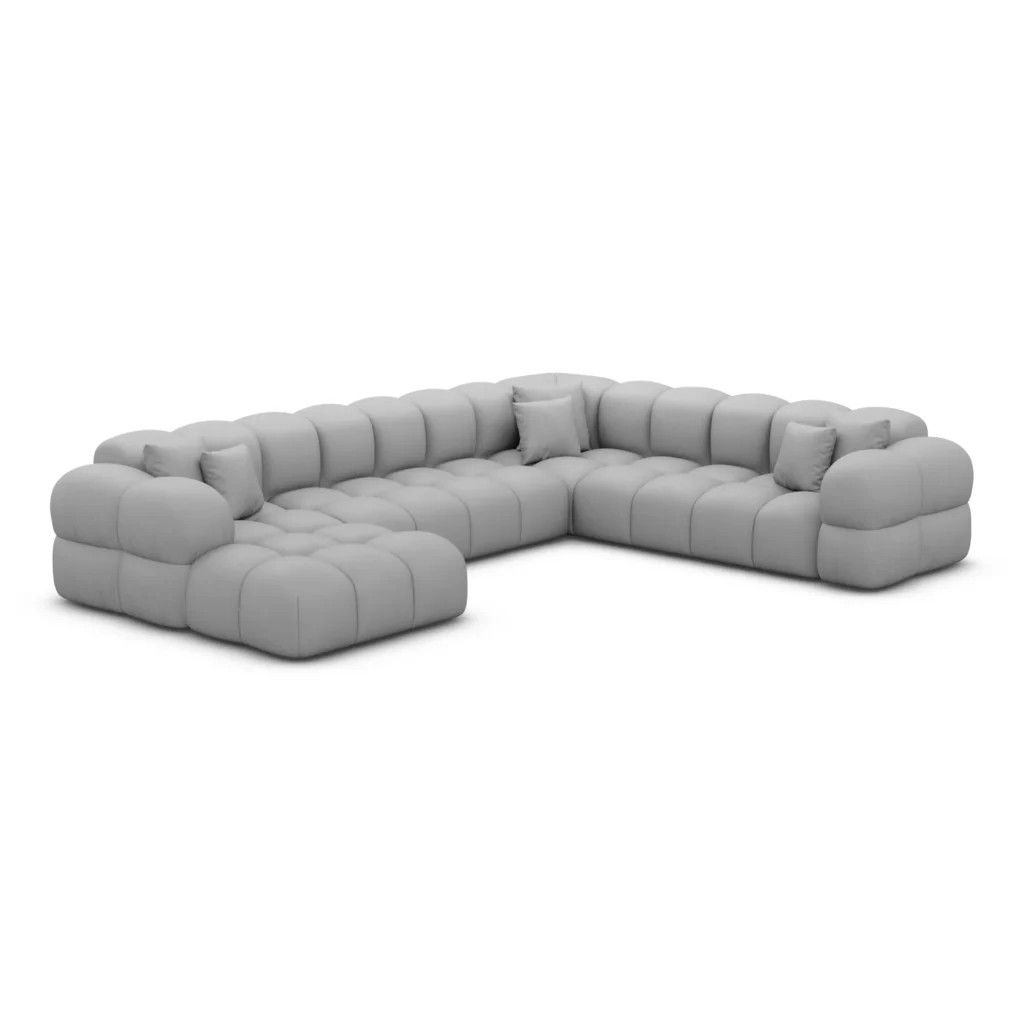 Kunstleder U-Form XXL Wohnlandschaft Avoria