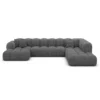 Bouclé U-Form XXL Lounge Wohnlandschaft Avoria – Bild 14