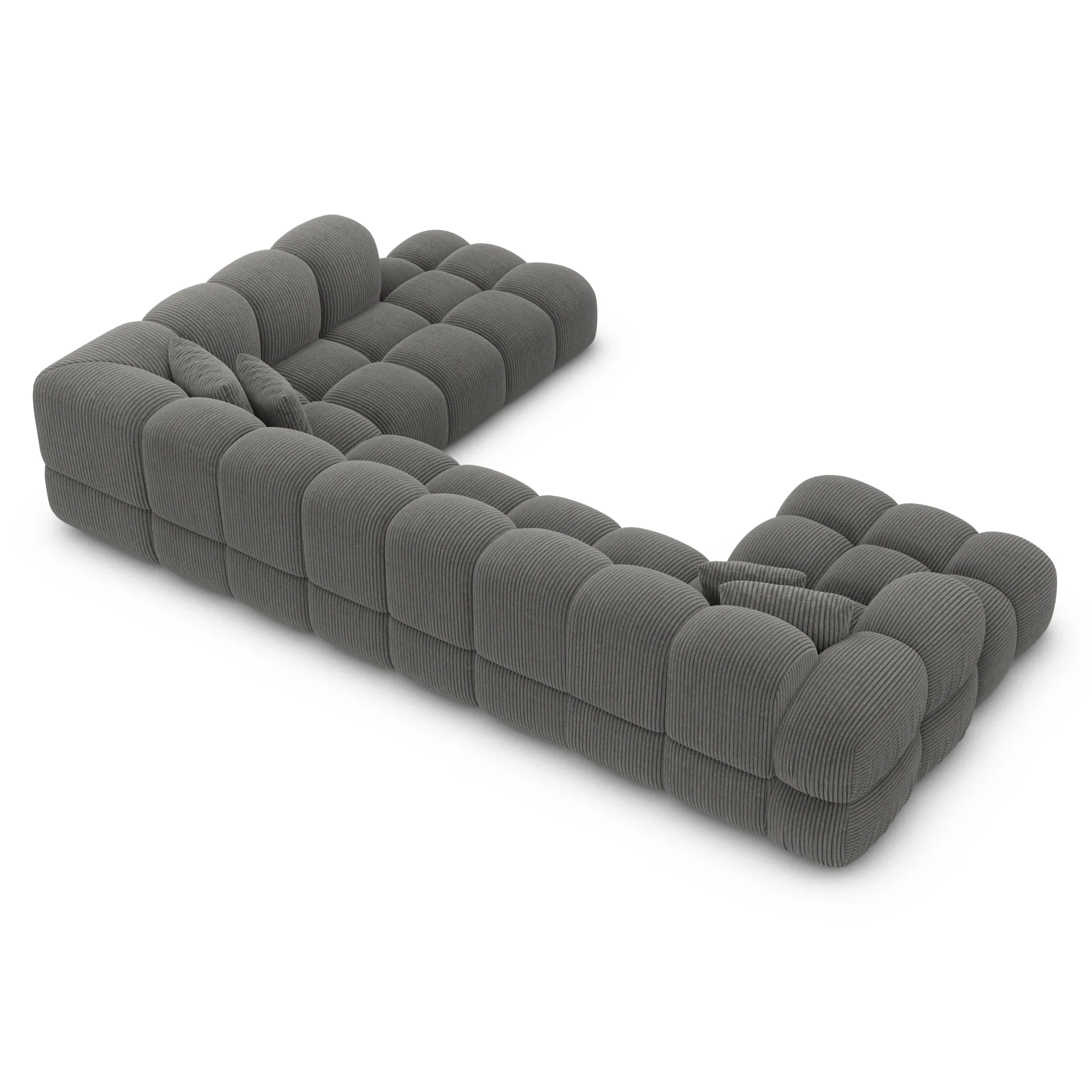 Cord U-Form XXL Lounge Wohnlandschaft Avoria – Bild 26