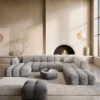 Cord U-Form XXL Lounge Wohnlandschaft Avoria – Bild 4