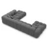 Strukturstoff U-Form XXL Lounge Wohnlandschaft Avoria – Bild 56