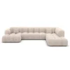 Strukturstoff U-Form XXL Lounge Wohnlandschaft Avoria – Bild 58