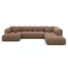 Strukturstoff U-Form XXL Lounge Wohnlandschaft Avoria – Bild 64