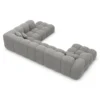 Strukturstoff U-Form XXL Lounge Wohnlandschaft Avoria – Bild 77