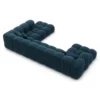 Samtstoff U-Form XXL Lounge Wohnlandschaft Avoria – Bild 54
