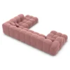 Samtstoff U-Form XXL Lounge Wohnlandschaft Avoria – Bild 57
