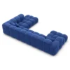 Samtstoff U-Form XXL Lounge Wohnlandschaft Avoria – Bild 60