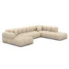 Echtleder U-Form XXL Lounge Wohnlandschaft Avoria – Bild 50