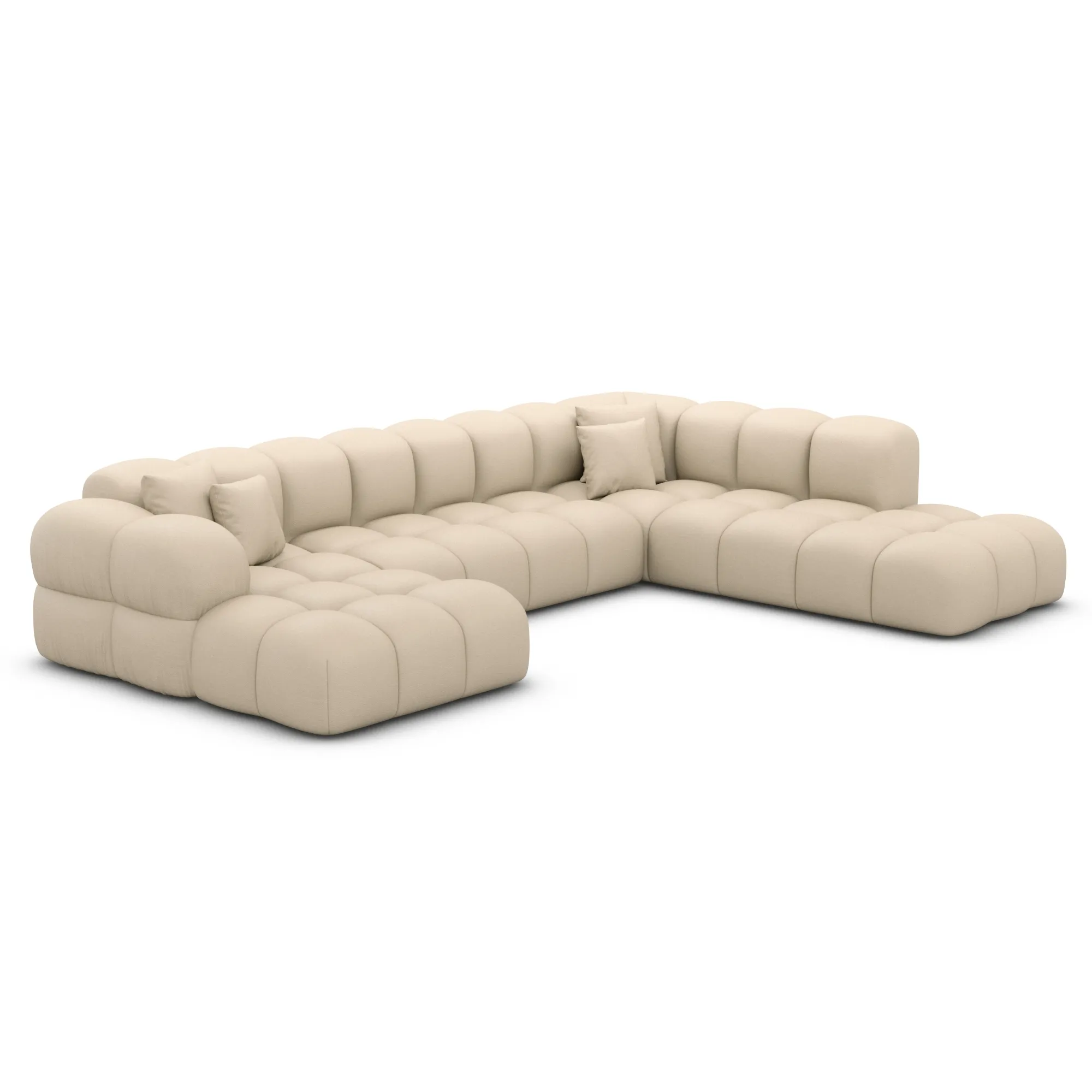 Echtleder U-Form XXL Lounge Wohnlandschaft Avoria – Bild 50