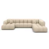 Echtleder U-Form XXL Lounge Wohnlandschaft Avoria – Bild 51
