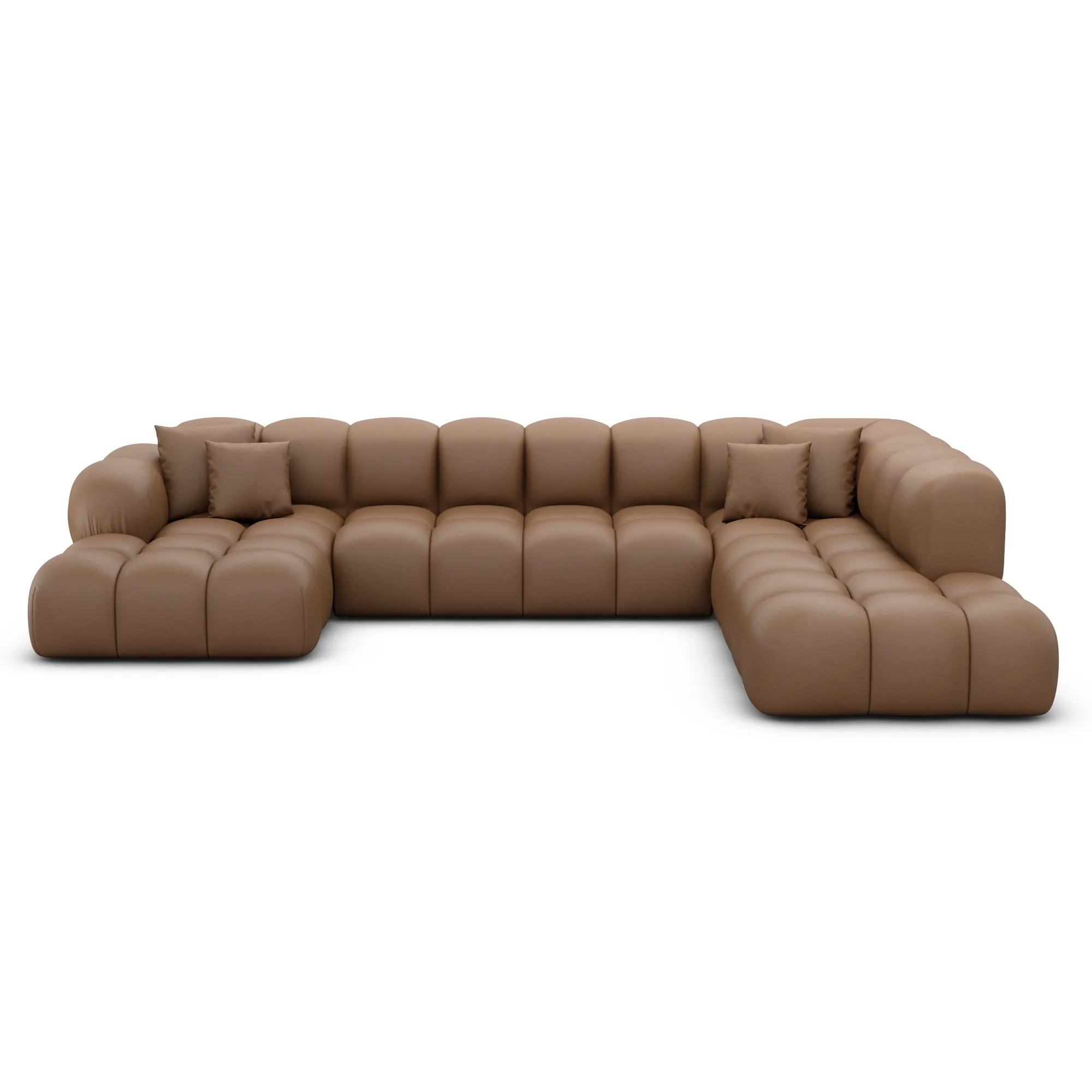 Echtleder U-Form XXL Lounge Wohnlandschaft Avoria – Bild 57