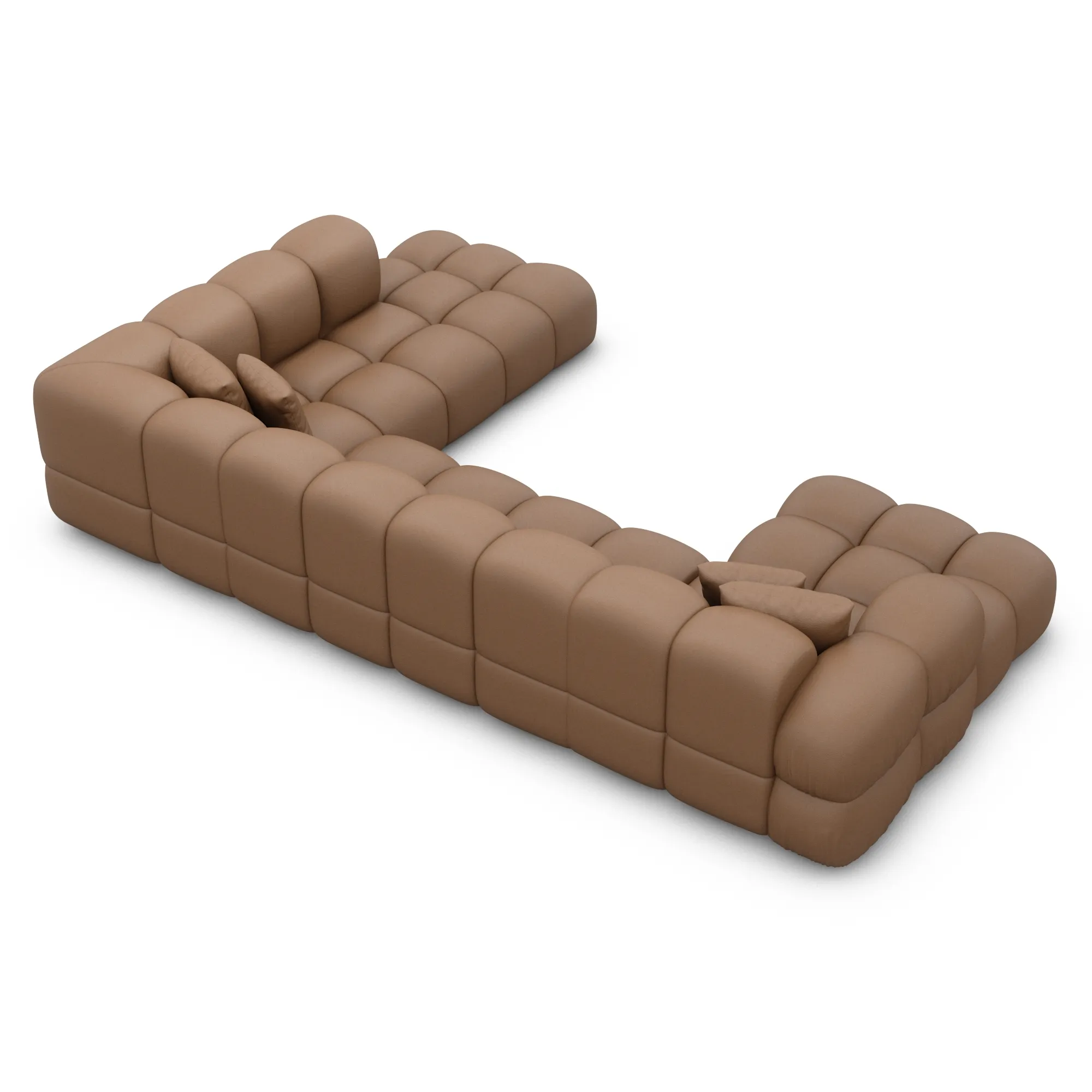 Echtleder U-Form XXL Lounge Wohnlandschaft Avoria – Bild 58