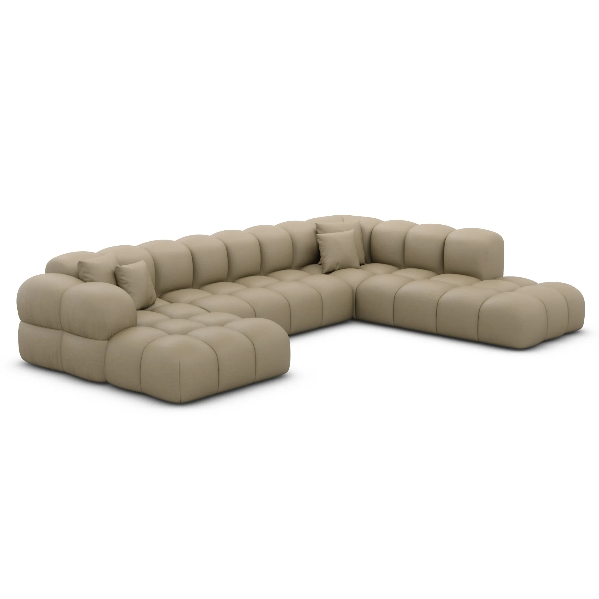 Echtleder U-Form XXL Lounge Wohnlandschaft Avoria – Bild 59