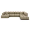 Echtleder U-Form XXL Lounge Wohnlandschaft Avoria – Bild 60