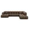 Echtleder U-Form XXL Lounge Wohnlandschaft Avoria – Bild 63