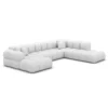 Echtleder U-Form XXL Lounge Wohnlandschaft Avoria – Bild 23