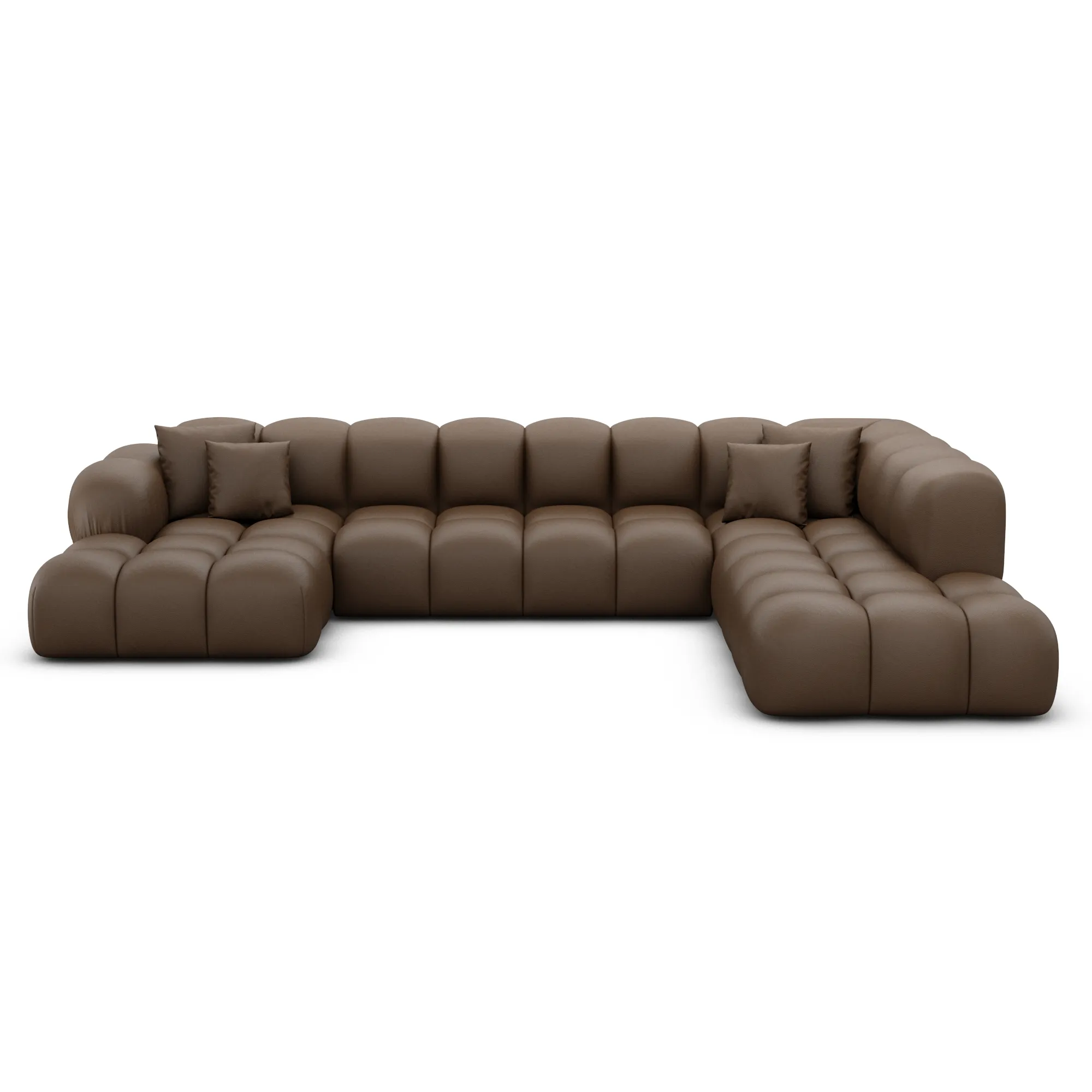 Kunstleder U-Form XXL Lounge Wohnlandschaft Avoria – Bild 57