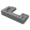 Kunstleder U-Form XXL Lounge Wohnlandschaft Avoria – Bild 61