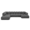 Bouclé U-Form XXL Lounge Wohnlandschaft Avoria – Bild 23