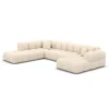 Strukturstoff U-Form XXL Lounge Wohnlandschaft Avoria – Bild 36