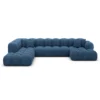 Strukturstoff U-Form XXL Lounge Wohnlandschaft Avoria – Bild 40