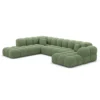 Strukturstoff U-Form XXL Lounge Wohnlandschaft Avoria – Bild 42