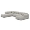 Strukturstoff U-Form XXL Lounge Wohnlandschaft Avoria – Bild 48