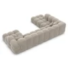Samtstoff U-Form XXL Lounge Wohnlandschaft Avoria – Bild 30