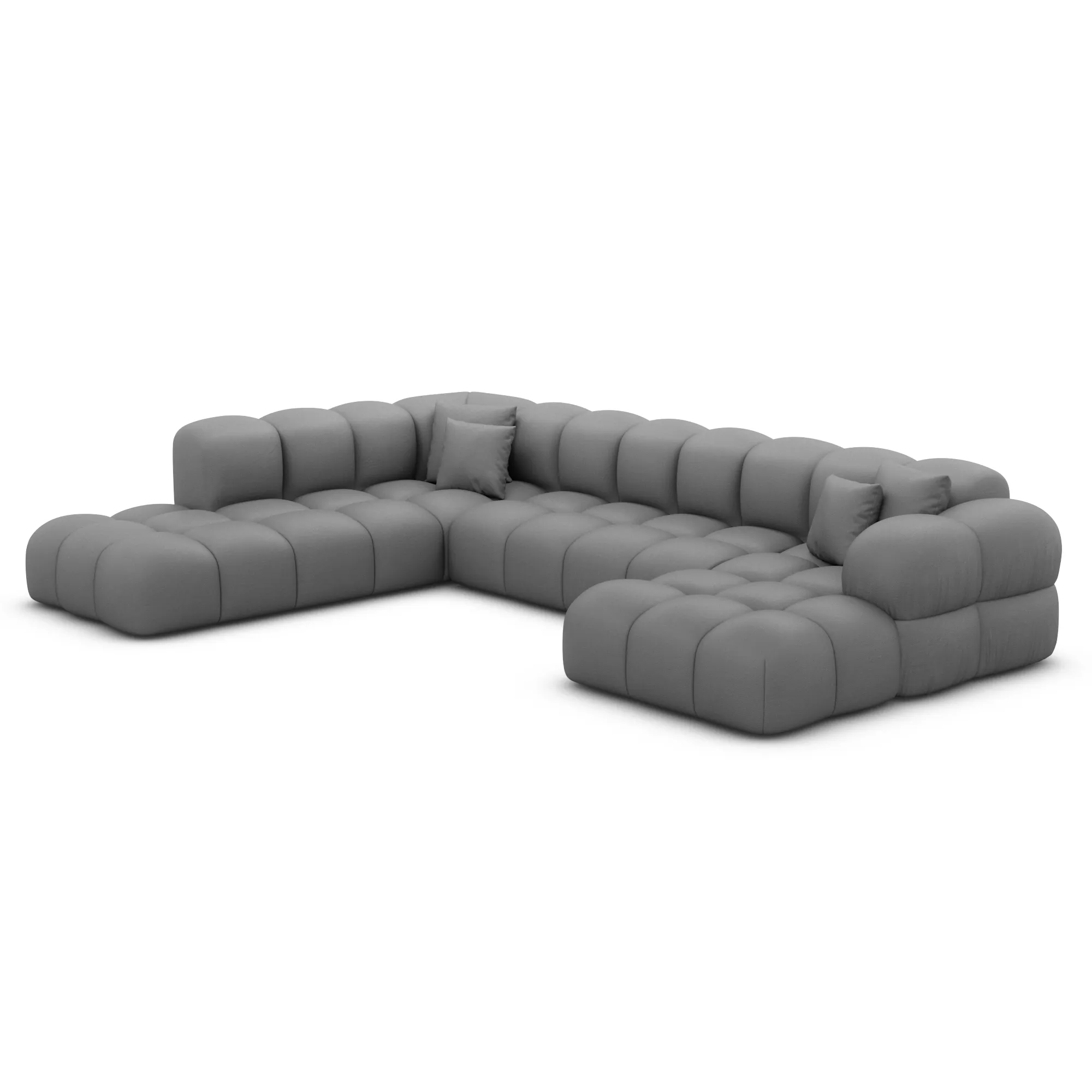 Echtleder U-Form XXL Lounge Wohnlandschaft Avoria – Bild 41
