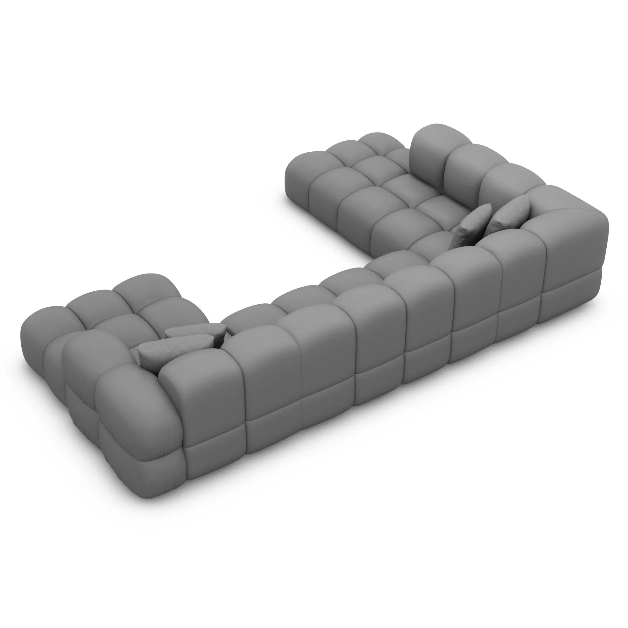 Echtleder U-Form XXL Lounge Wohnlandschaft Avoria – Bild 43