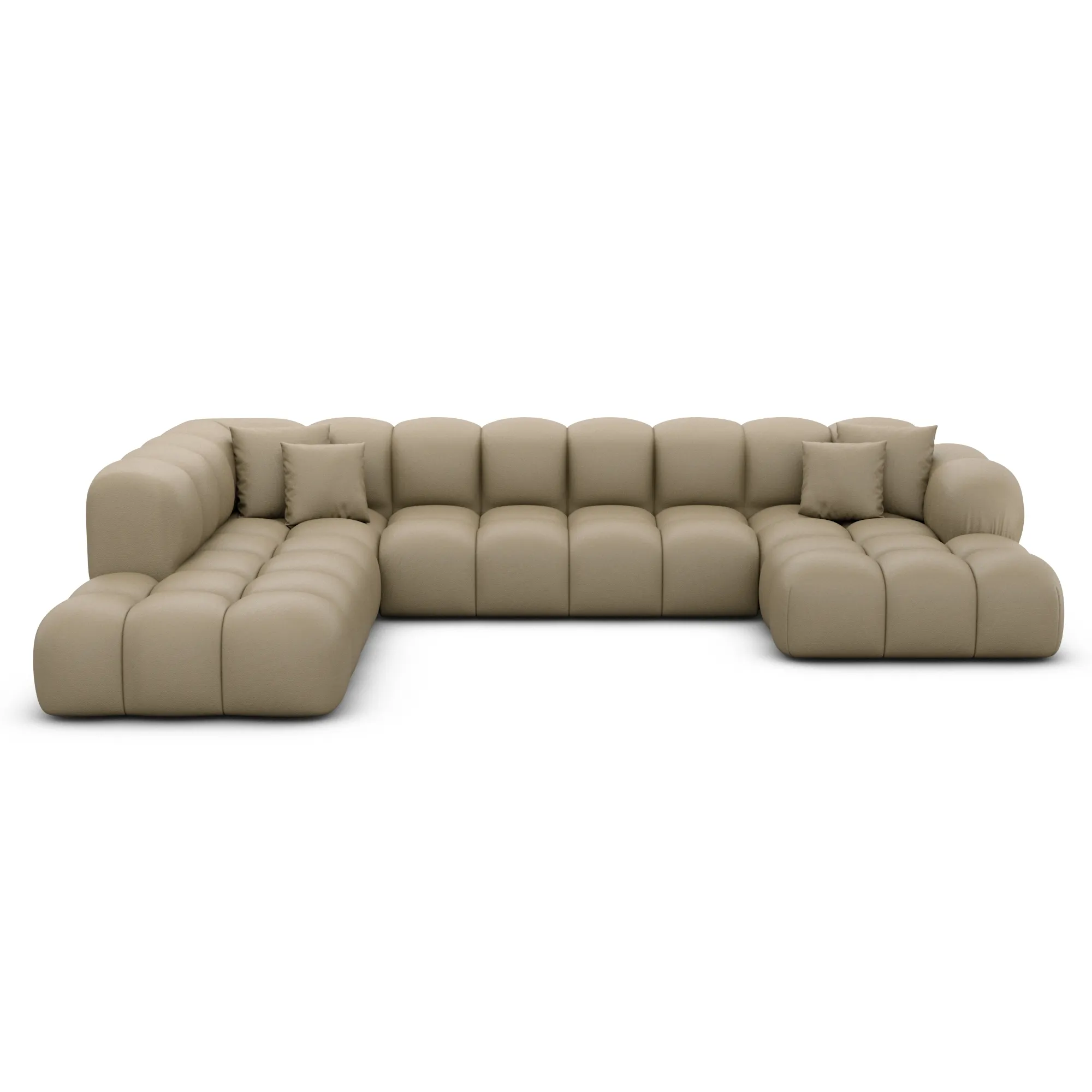 Kunstleder U-Form XXL Lounge Wohnlandschaft Avoria – Bild 30
