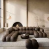 Kunstleder U-Form XXL Lounge Wohnlandschaft Avoria – Bild 12