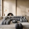Kunstleder U-Form XXL Lounge Wohnlandschaft Avoria – Bild 13