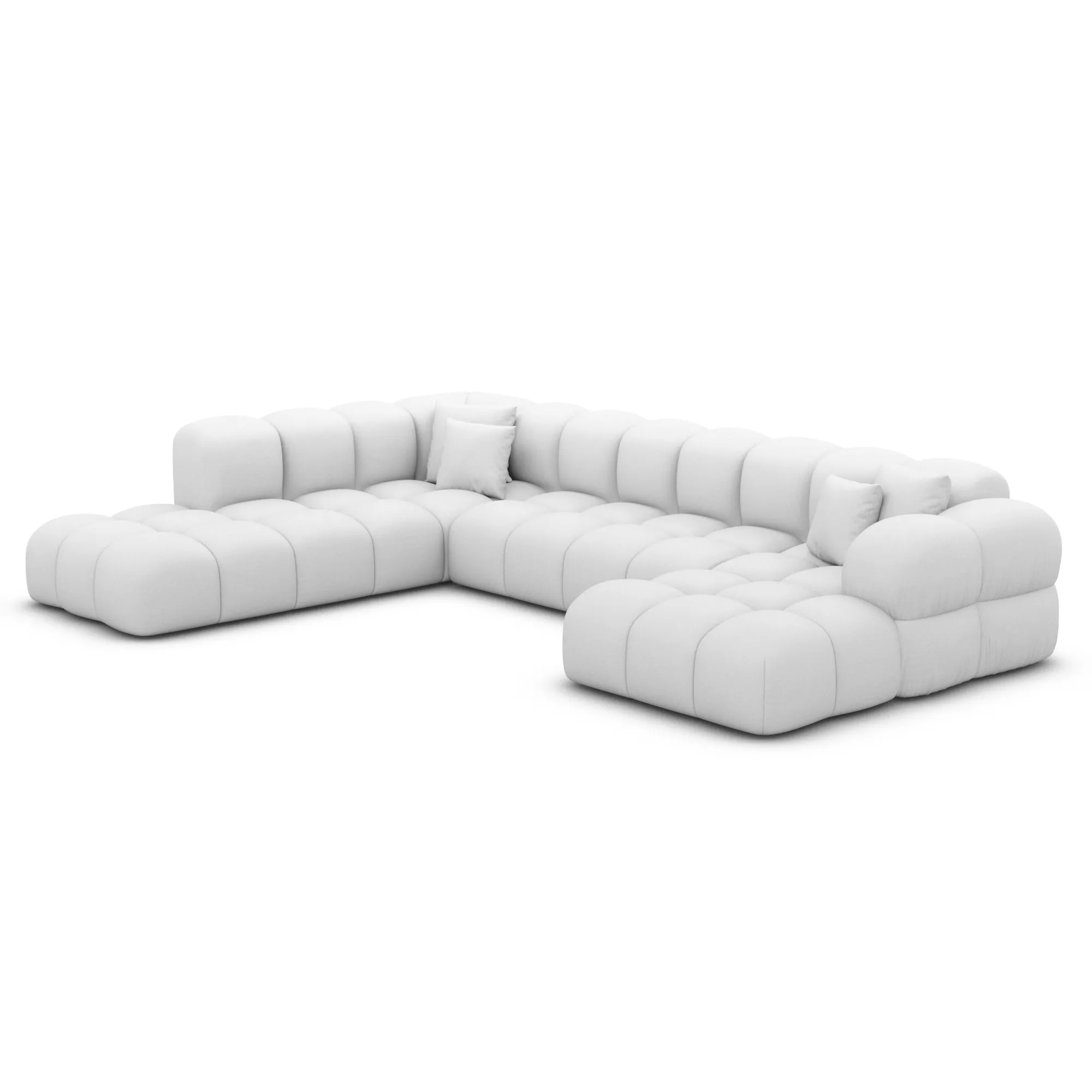 Kunstleder U-Form XXL Lounge Wohnlandschaft Avoria – Bild 41