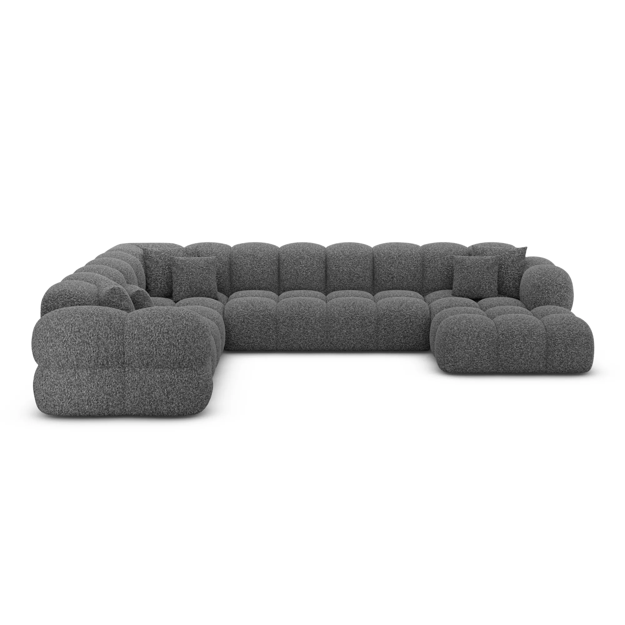 Bouclé U-Form XXL Wohnlandschaft Avoria – Bild 20