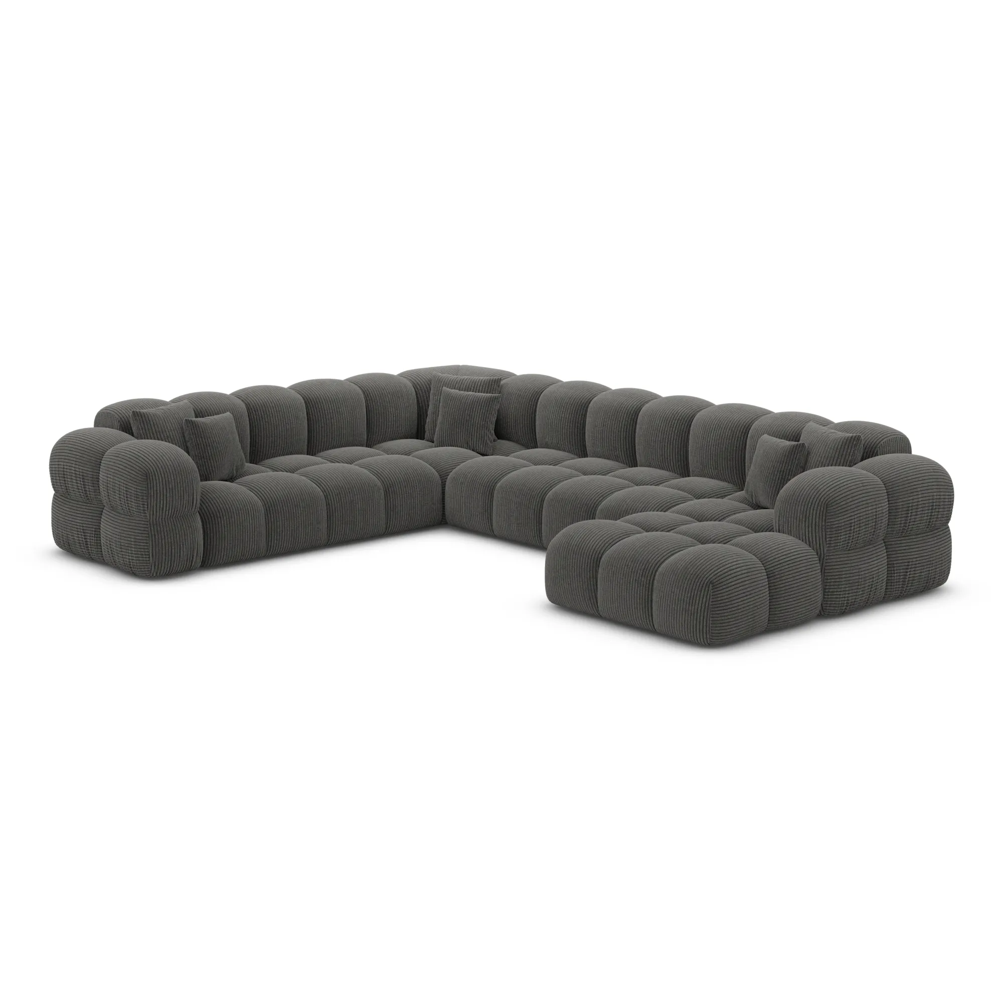 Cord U-Form XXL Wohnlandschaft Avoria – Bild 15