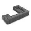 Strukturstoff U-Form XXL Wohnlandschaft Avoria – Bild 59