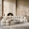 Strukturstoff U-Form XXL Wohnlandschaft Avoria – Bild 17