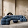 Strukturstoff U-Form XXL Wohnlandschaft Avoria – Bild 18