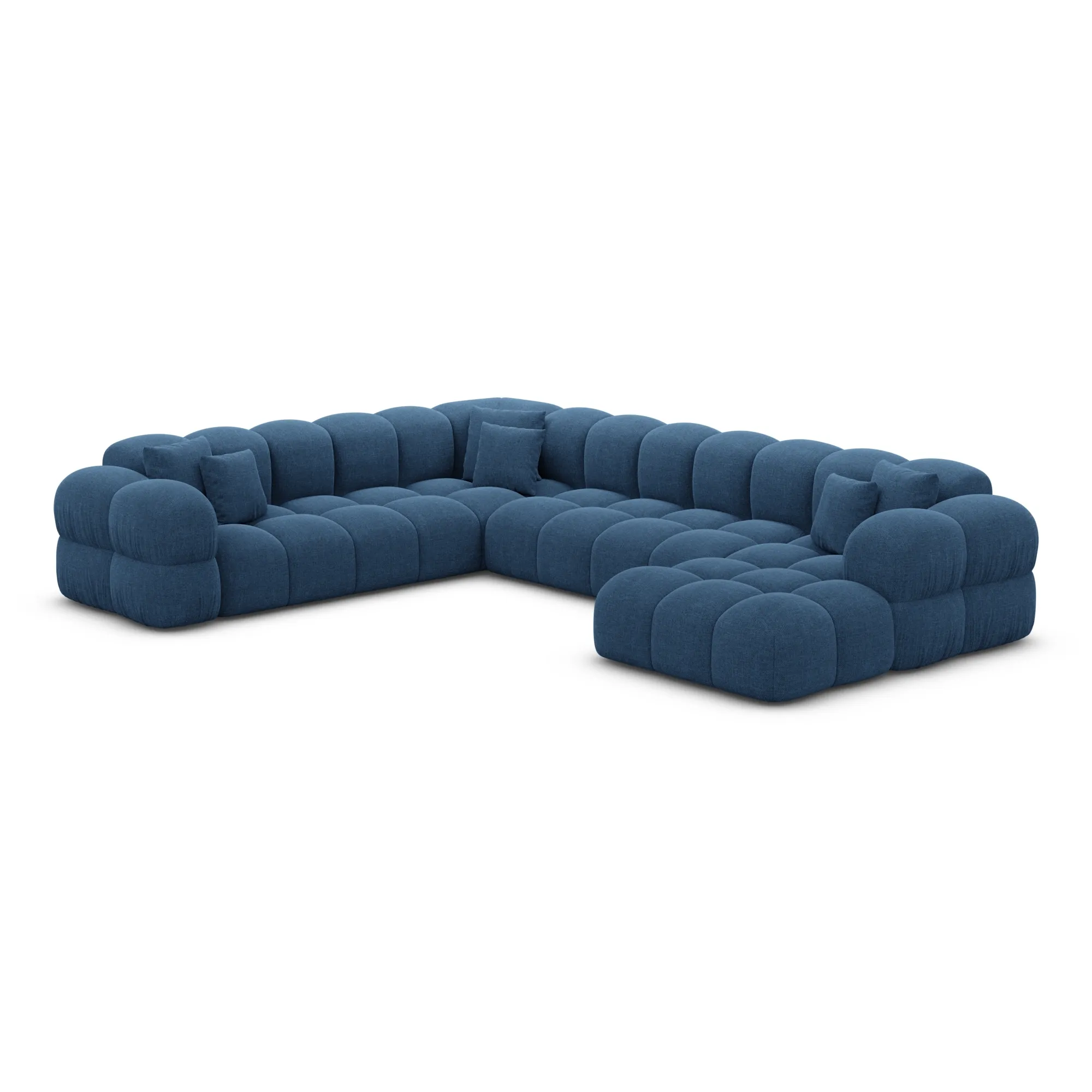 Strukturstoff U-Form XXL Wohnlandschaft Avoria – Bild 72
