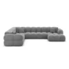 Samtstoff U-Form XXL Wohnlandschaft Avoria – Bild 71