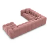 Samtstoff U-Form XXL Wohnlandschaft Avoria – Bild 84