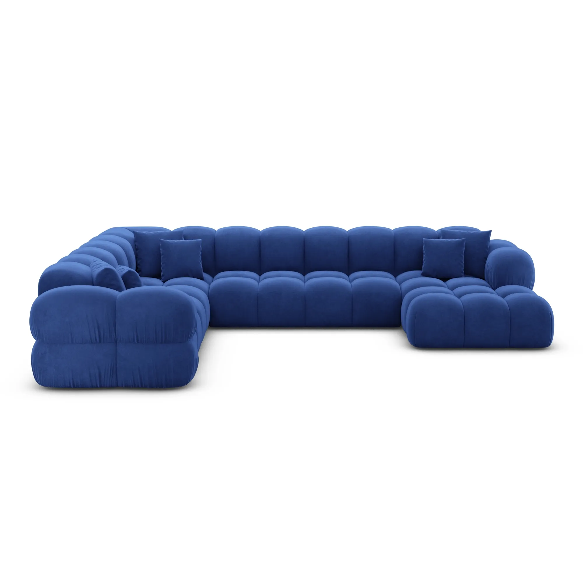 Samtstoff U-Form XXL Wohnlandschaft Avoria – Bild 86